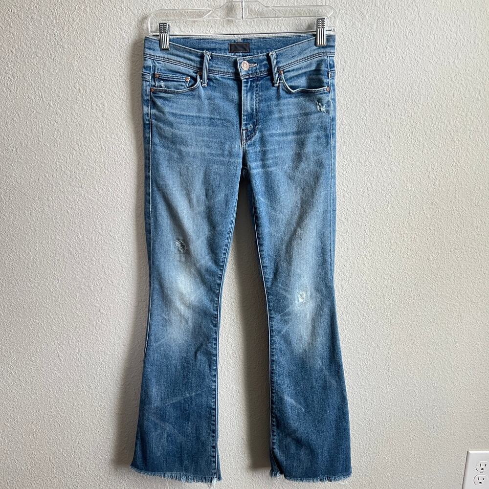 MOTHER Women's Light Blue Flare Jeans